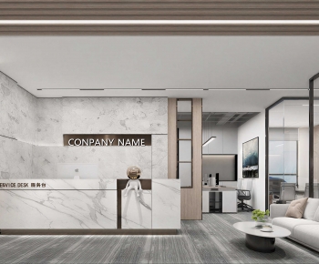 Modern Office Reception Desk-ID:417762045