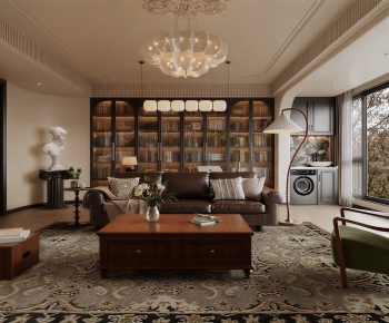 French Style A Living Room-ID:659214028