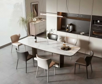 Modern Dining Table And Chairs-ID:497760063
