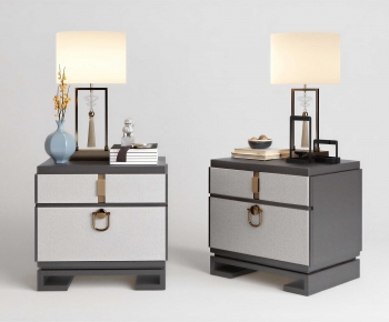 New Chinese Style Bedside Cupboard-ID:986358887