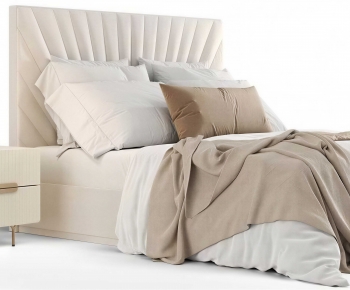 Modern Double Bed-ID:668050053