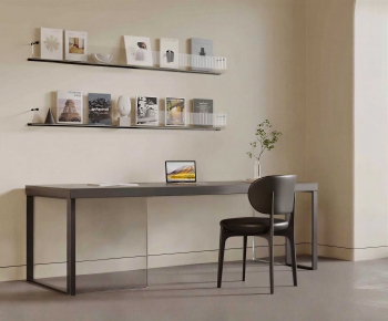 Modern Computer Desk And Chair-ID:985426907