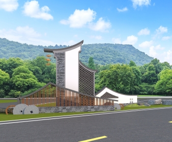 New Chinese Style Sculpture Sketch-ID:366175893