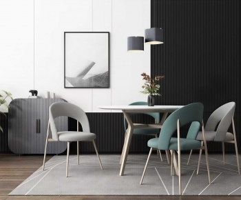 Modern Dining Table And Chairs-ID:556972986