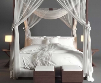 Modern Double Bed-ID:992779026