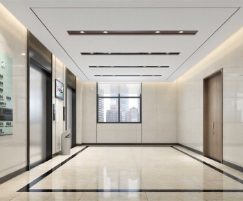 Modern Office Elevator Hall-ID:528949981