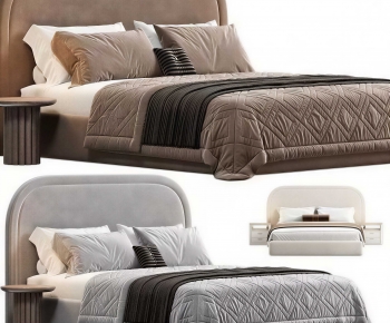 Modern Double Bed-ID:536060091