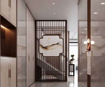 New Chinese Style Hallway-ID:360167036