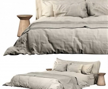 Modern Double Bed-ID:840229992