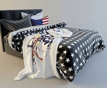 Modern Double Bed-ID:273585087