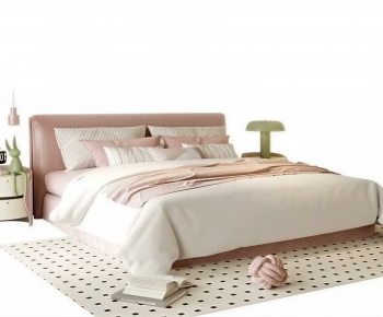 Modern Double Bed-ID:247330731