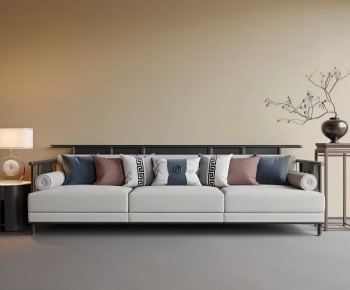 New Chinese Style Three-seat Sofa-ID:355012895