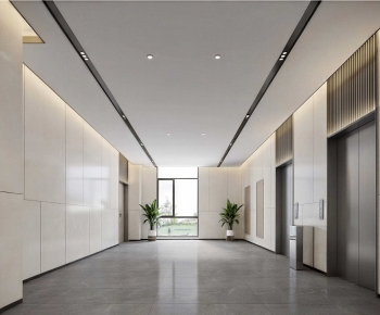 Modern Office Elevator Hall-ID:122266059
