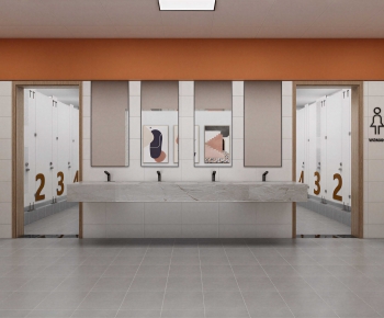 Modern Public Toilet-ID:884084948