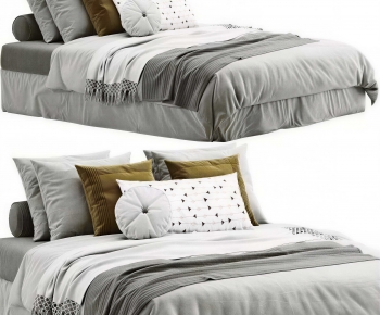 Modern Double Bed-ID:784111981