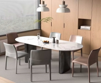 Modern Dining Table And Chairs-ID:650799996