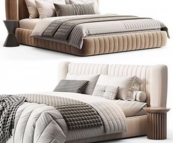 Modern Double Bed-ID:648870523