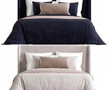 Modern Double Bed-ID:587569005