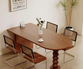 Modern Dining Table And Chairs-ID:384850544