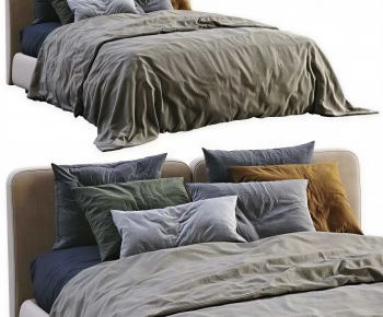 Modern Double Bed-ID:647067071