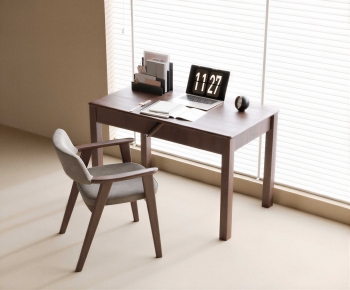 Modern Computer Desk And Chair-ID:956381086