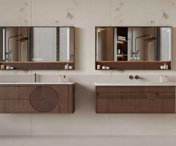 New Chinese Style Bathroom Cabinet-ID:691480653