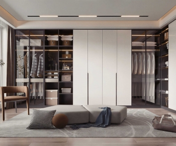 Modern Clothes Storage Area-ID:104650025