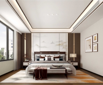 New Chinese Style Bedroom-ID:271155121