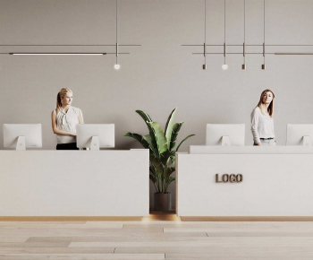 Modern Reception Desk-ID:205919036