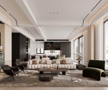 Modern A Living Room-ID:654946099