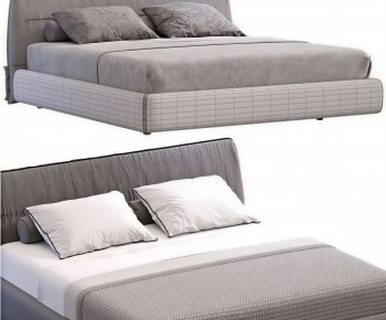 Modern Double Bed-ID:588844068