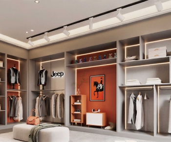 Modern Clothes Storage Area-ID:768599521