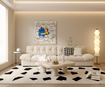 Modern A Living Room-ID:155210556