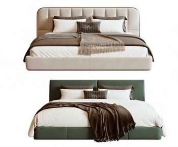 Modern Double Bed-ID:114290711