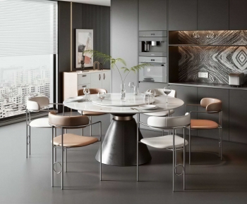 Modern Dining Table And Chairs-ID:614531089