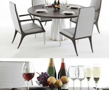 Modern Dining Table And Chairs-ID:330996997