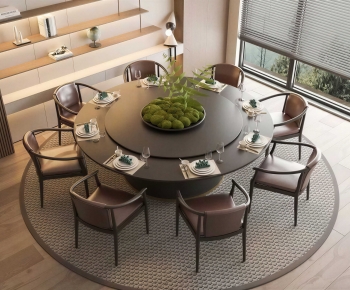 New Chinese Style Dining Table And Chairs-ID:620613104