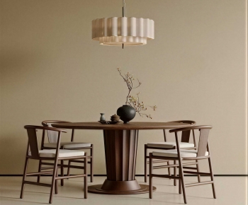 New Chinese Style Dining Table And Chairs-ID:317425971