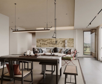 New Chinese Style A Living Room-ID:155735029