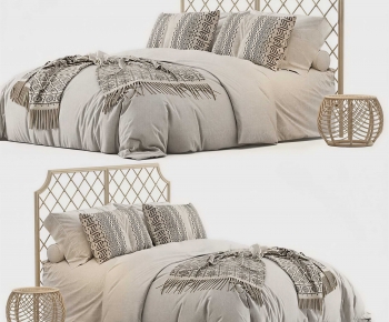 Modern Double Bed-ID:684087992