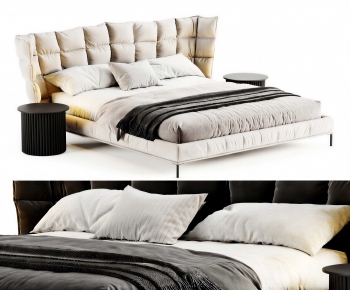 Modern Double Bed-ID:115421068