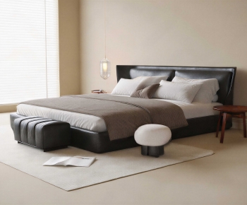 Modern Double Bed-ID:943826913