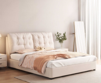 Modern Double Bed-ID:982450965
