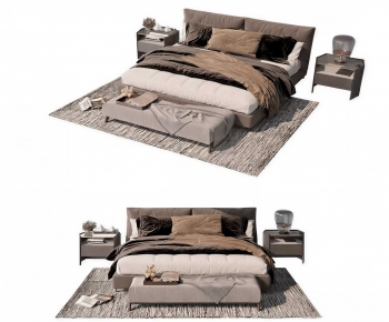 Modern Double Bed-ID:734777937