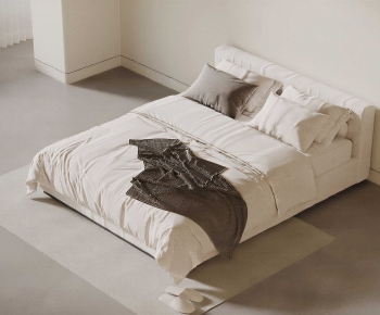 Modern Double Bed-ID:657519105