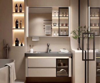 Modern Bathroom Cabinet-ID:133723026