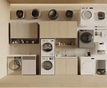 Modern Laundry Cabinet-ID:903189909