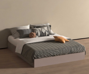 Modern Double Bed-ID:842086082