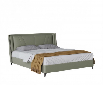 Modern Double Bed-ID:842461118