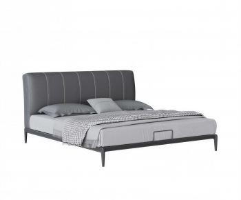 Modern Double Bed-ID:611597067